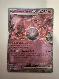 Team Rocket's Mewtwo ex 205 Sv: Scarlet & Violet Promo Cards Holo - Image 1