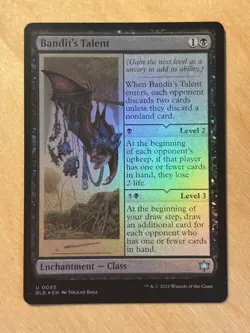 MTG Magic the Gathering Bandit's Talent Foil Bloomburrow NM - Image 1
