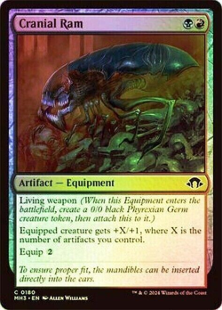 mtg magic Cranial Ram FOIL ENGLISH FRENCH Belier cranien modern horizons 3 - Image 1