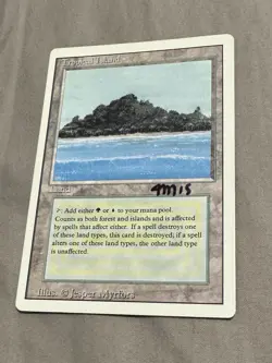 MTG Tropical Island | Signed by Jesper Myrfors | Dual Land | LP - Image 1