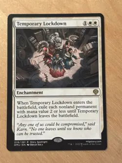 MTG Magic the Gathering Temporary Lockdown Dominaria United NM - Image 1
