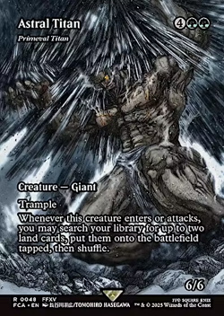 Astral Titan - Primeval Titan (Showcase) Final Fantasy - Magic MTG NM - Image 1