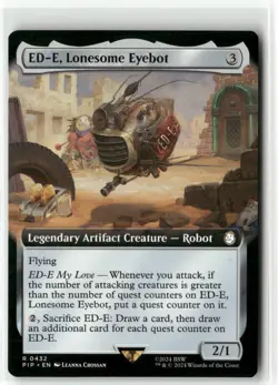 ED-E, Lonesome Eyebot Extended Art - Fallout MTG NM - Image 1
