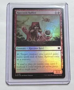 Raccoon Rallier #148 Bloomburrow Foil Creature MTG NM/M - Image 1