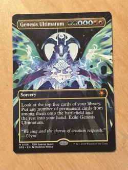 MTG Magic the Gathering Genesis Ultimatum Borderless Tarkir Dragonstorm NM - Image 1