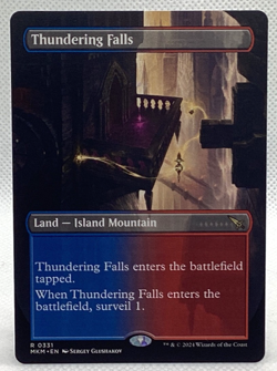 Near Mint, English - 1 x MTG Thundering Falls Borderless Murders at Karlov Manor - Image 1