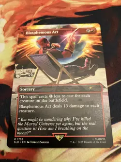 BLASPHEMOUS ACT MARVEL DEADPOOL SECRET LAIR MTG MAGIC GATHERING - Image 1