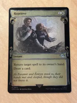 MTG Magic the Gathering Reprieve Foil Showcase Scrolls Lord of the Rings NM - Image 1