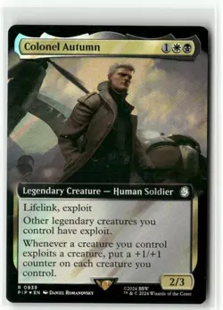Colonel Autumn Extended Art Surge FOIL - Fallout MTG NM - Image 1