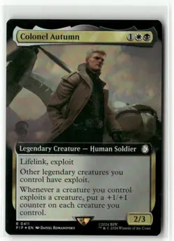 Colonel Autumn Extended Art FOIL - Fallout MTG NM - Image 1