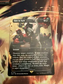 SAW IN HALF DEADPOOL MARVEL SECRET LAIR MTG MAGIC GATHERING PACK FRESH - Image 1