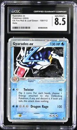 CGC 8.5 Gyarados ex 2004 EX Fire Red & Leaf Green 109/112 Holo Pokemon Card - Image 1
