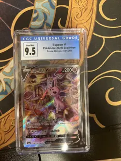Old CGC 9.5/New CGC 10 Pokemon Japanese Eevee Heroes FA ESPEON V Alt Art #081 - Image 1