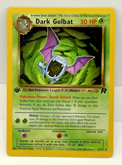 Dark Golbat 24/82 1st Edition NM Near Mint Team Rocket Non-Holo Pokemon - Image 1