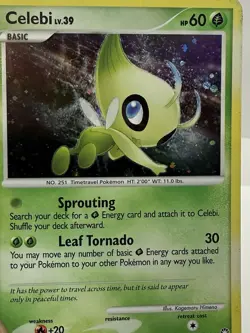 Celebi Lv.39 7/123 Mysterious Treasures Ultra Holo Rare Pokemon NM/Mint - Image 2