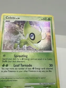 Celebi Lv.39 7/123 Mysterious Treasures Ultra Holo Rare Pokemon NM/Mint - Image 3