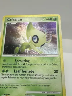Celebi Lv.39 7/123 Mysterious Treasures Ultra Holo Rare Pokemon NM/Mint - Image 4