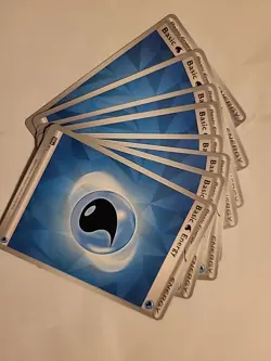 Pokemon Water Energy SVE 2024 Set Of 8 Cards Included - Image 1