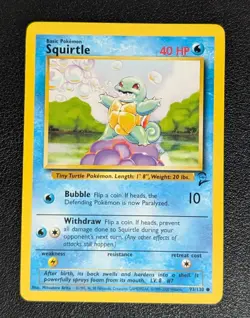 Pokemon TCG Squirtle Base Set 2 93/130 - Image 1
