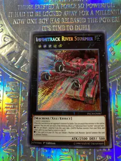 Yugioh 1x Infinitrack River Stormer INCH-EN007 Secret Rare 1st Edition NM - Image 1