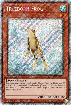 YuGiOh! Treeborn Frog - RA03-EN161 - Platinum Secret Rare 1st Edition - NM/M - Image 1