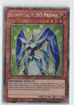 YuGiOh Quarter Century Bonanza Elemental HERO Plasma Platinum Secret Rare #EN193 - Image 1