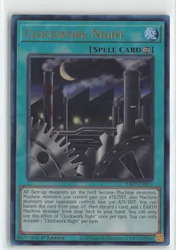 YuGiOh Quarter Century Bonanza Clockwork Night Platinum Ultimate Rare #EN071 - Image 1