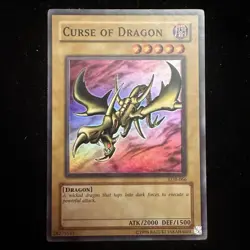 YuGiOh TCG Curse of Dragon LOB-066 Unlimited Super Rare - Image 1