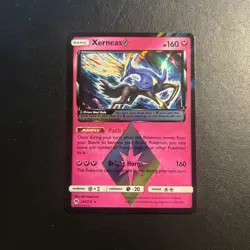 Xerneas 144/214 Prism Star Lost Thunder Pokemon Card Holo Rare Near Mint NM - Image 1