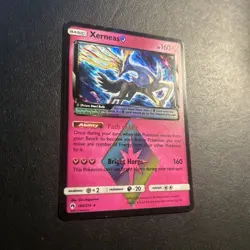 Xerneas 144/214 Prism Star Lost Thunder Pokemon Card Holo Rare Near Mint NM - Image 2