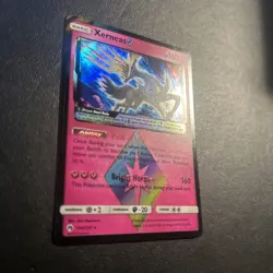 Xerneas 144/214 Prism Star Lost Thunder Pokemon Card Holo Rare Near Mint NM - Image 3