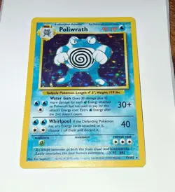 Poliwrath Holo Rare 013/102 - Pokemon TCG Base Set Vintage WOTC Card - Image 1