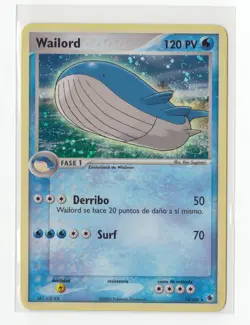 1x ~ESP~ SPANISH Wailord 14/109 HOLO EX Ruby & Sapphire Pokemon Card (LB3) - Image 1