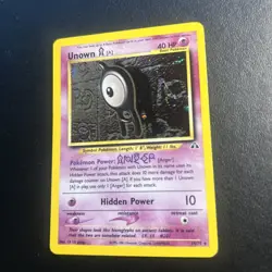Unown A 14/75 Neo Discovery Unlimited Pokemon Card Holo Rare Lightly Played LP - Image 2