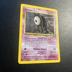 Unown A 14/75 Neo Discovery Unlimited Pokemon Card Holo Rare Lightly Played LP - Image 3