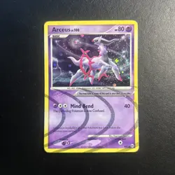 Arceus AR7 Arceus Pokemon Card Holo Rare Moderately Played MP - Image 1