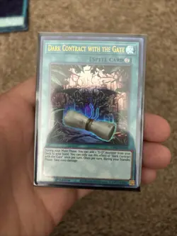 Yu-Gi-Oh Card - GFP2-EN159 - DARK CONTRACT EITH THE GATE (ultra rare) - NM/Mint - Image 1