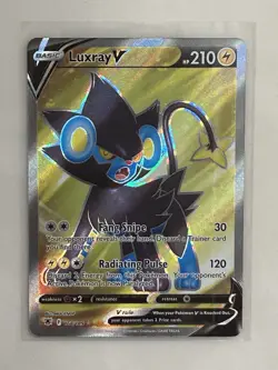 Pokemon TCG Card Luxray V 168/189 Astral Radiance Full Art Holo Rare NM - Image 1