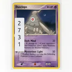 Pokemon TCG Dusclops 14/108 EX Power Keepers Regular Rare Card EN-MP 2007 - Image 3