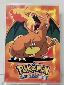 1999 Charizard #06 Pokemon Topps TV Animation Series 1 Card NM/M - Image 1