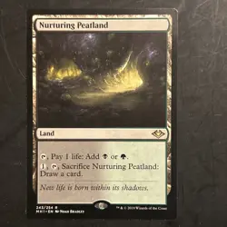 MTG Magic the Gathering Nurturing Peatland (243/316) Modern Horizons LP - Image 1