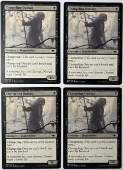 MTG x4 CHANGELING OUTCAST 4x MINT Modern Horizons MH1 #82 (Free Shipping!) Magic - Image 1