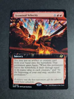 Terminal Velocity (Extended Art) Rare MTG Edge of Eternities - Image 1