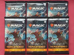 Magic The Gathering 6x RAVNICA REMASTERED New Sealed DRAFT Booster Packs MTG - Image 1