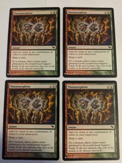MTG English 4x Magic Cards Near Mint MANAMORPHOSE from Mystery Booster - Image 1