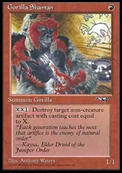 Gorilla Shaman (2) - Light Play MTG Alliances - Image 1