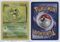 Caterpie German 1st Ed. Pokemon Base Set #45 1999 15fy - Image 3