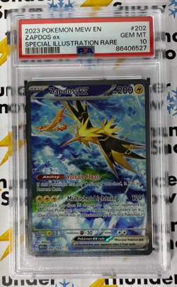 ⚡❄ 2023 Pokemon Mew EN Zapdos ex Special Art Rare #202 PSA 10 - Image 1