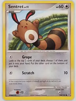 Sentret 104/132 Pokemon - Diamond and Pearl Secret Wonders LP - Image 1