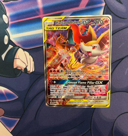 Pokemon Charizard & Braixen GX SM230 Holo Black Star Promo Sun & Moon Reshiram - Image 1